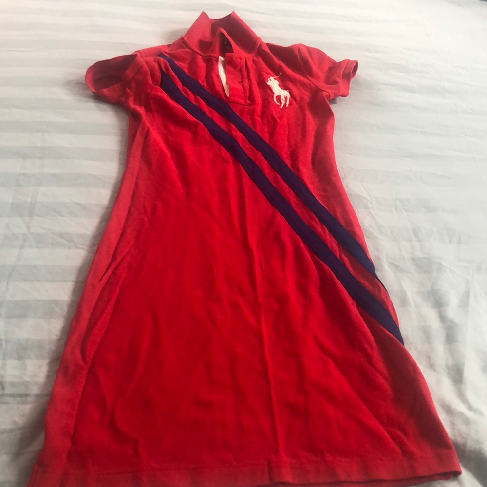 Red polo dress